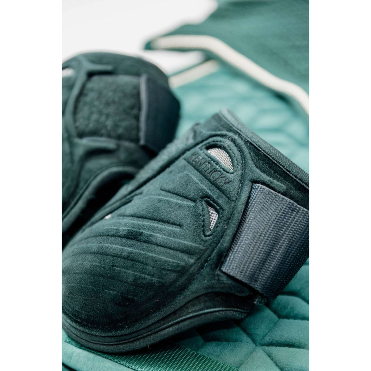 Kentucky Horsewear Stinchiere Bamboo Elastic Verde scuro