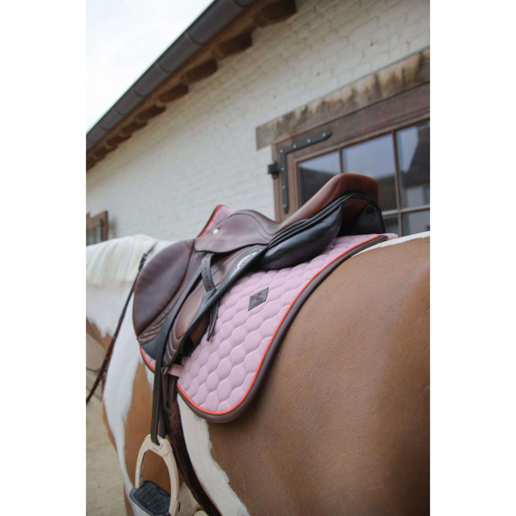 Kentucky Horsewear Sottosella Onion Quilt Leather Neon saltando Lavanda