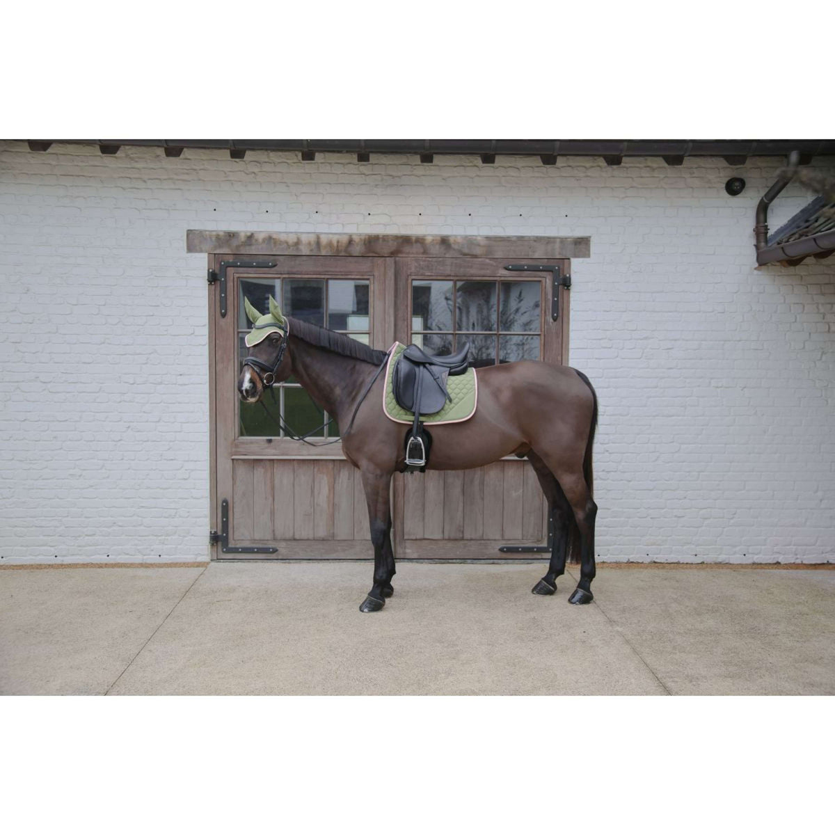 Kentucky Horsewear Sottosella Softshell Onion Quilt Dressage Cachi/Rosa antico