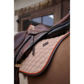 Kentucky Horsewear Sottosella Onion Quilt Leather Neon saltando Beige