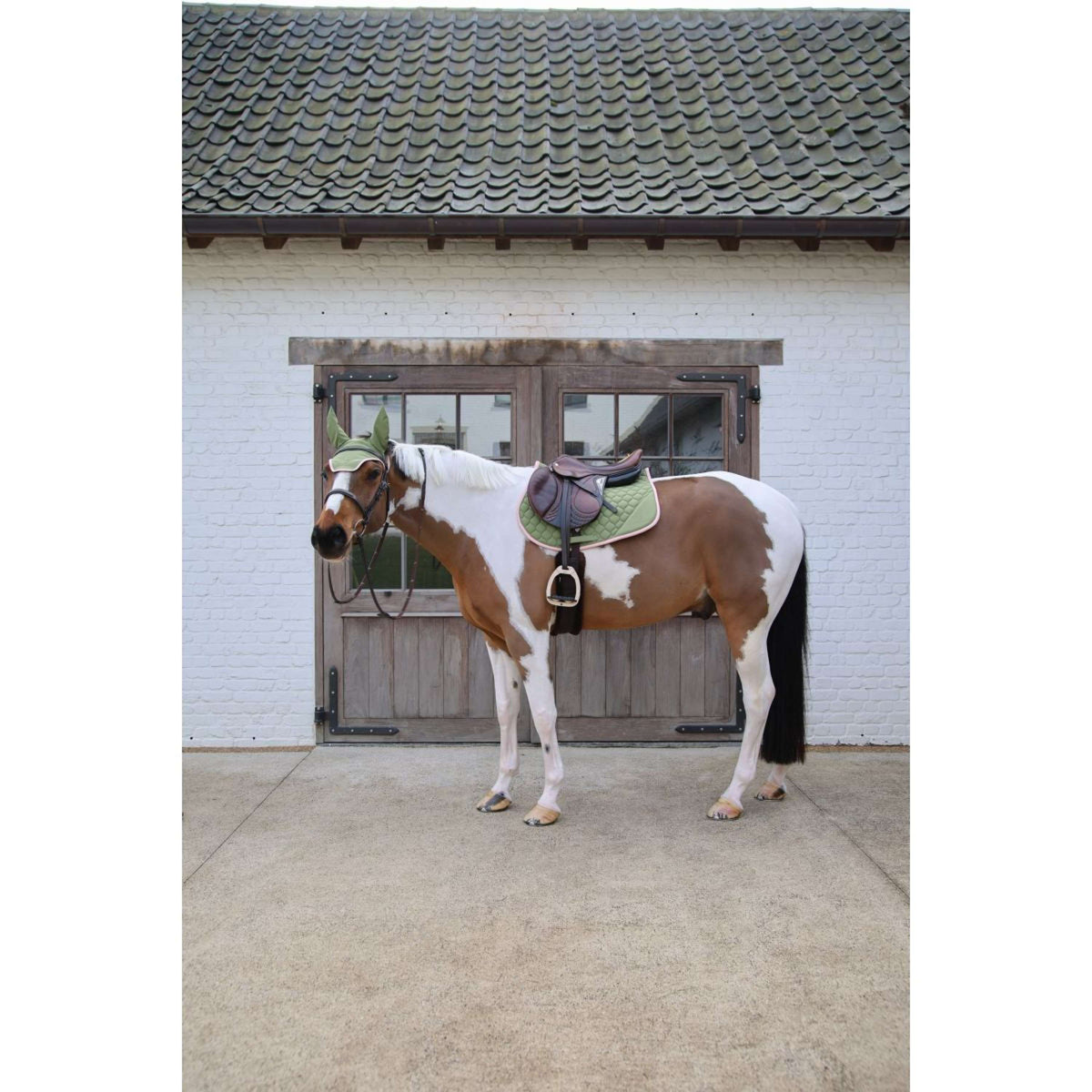 Kentucky Horsewear Sottosella Softshell Onion Quilt saltando Cachi/Rosa antico