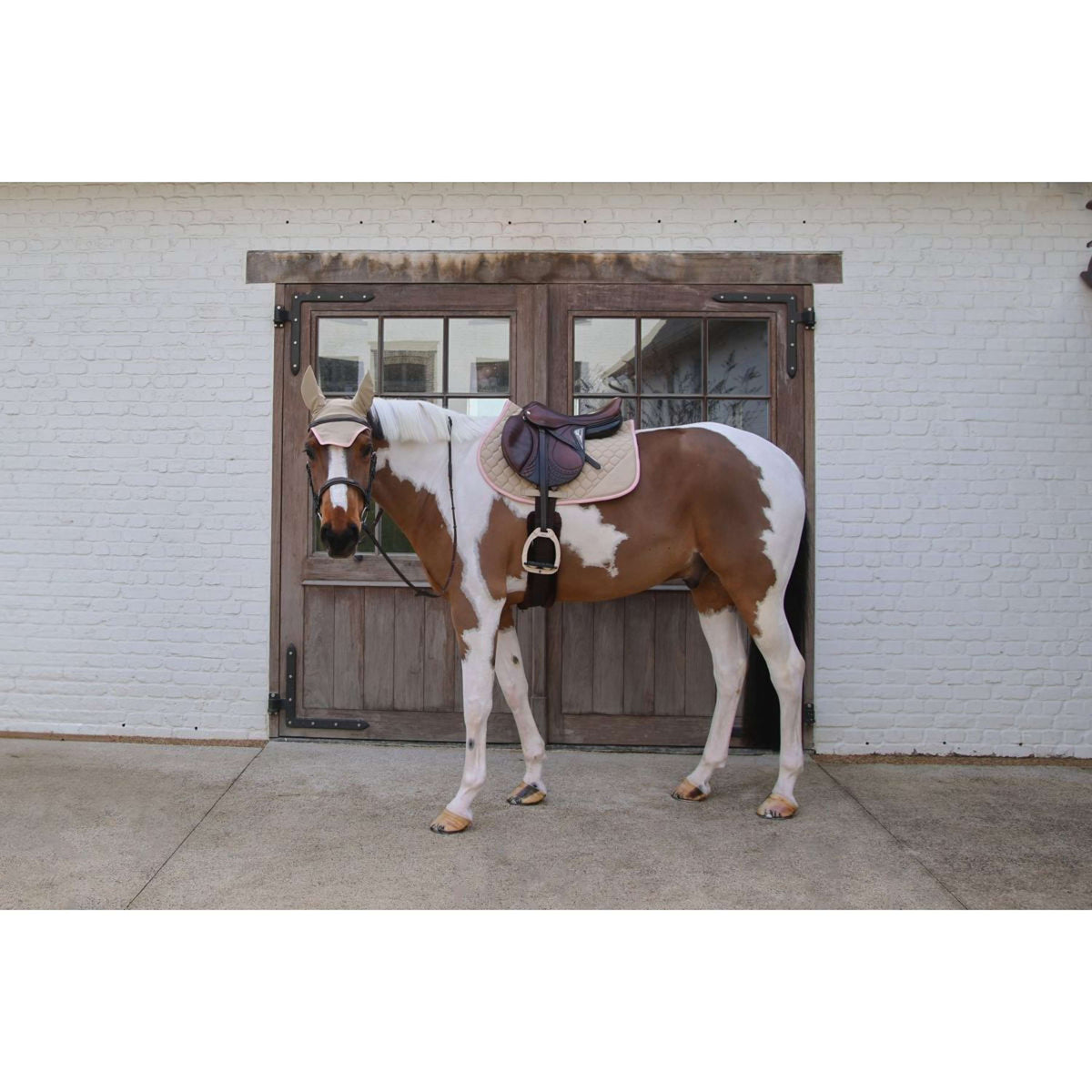 Kentucky Horsewear Sottosella Softshell Onion Quilt saltando Beige/Rosa antico