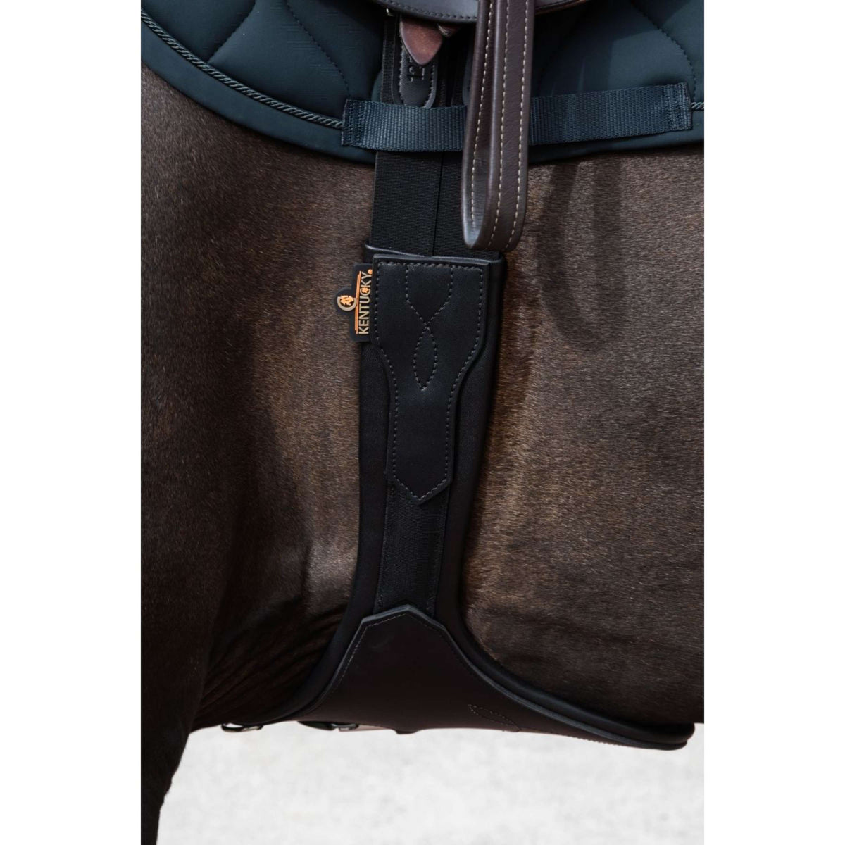 Kentucky Horsewear Sottopancia da Salto Lembo di Pancia Anatomic Nero