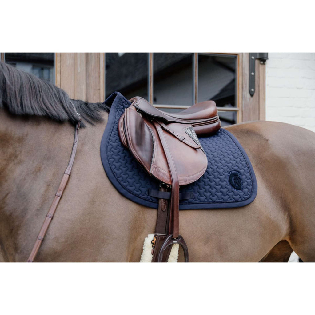 Kentucky Horsewear Sottosella Plaited Logo Saltando Navy