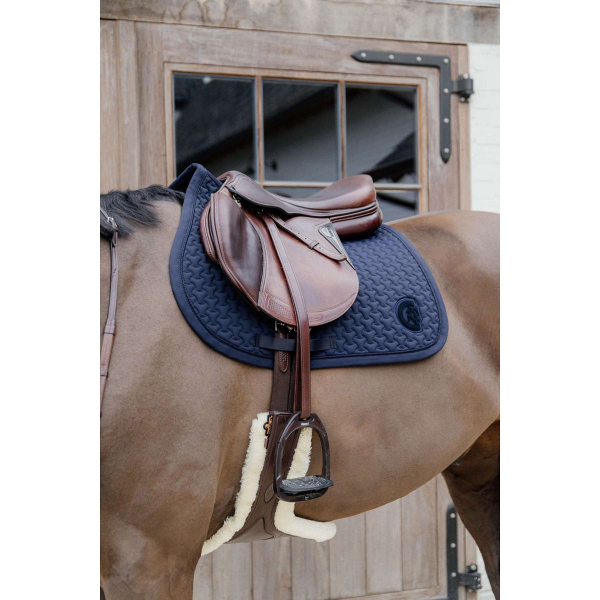 Kentucky Horsewear Sottosella Plaited Logo Springen Navy