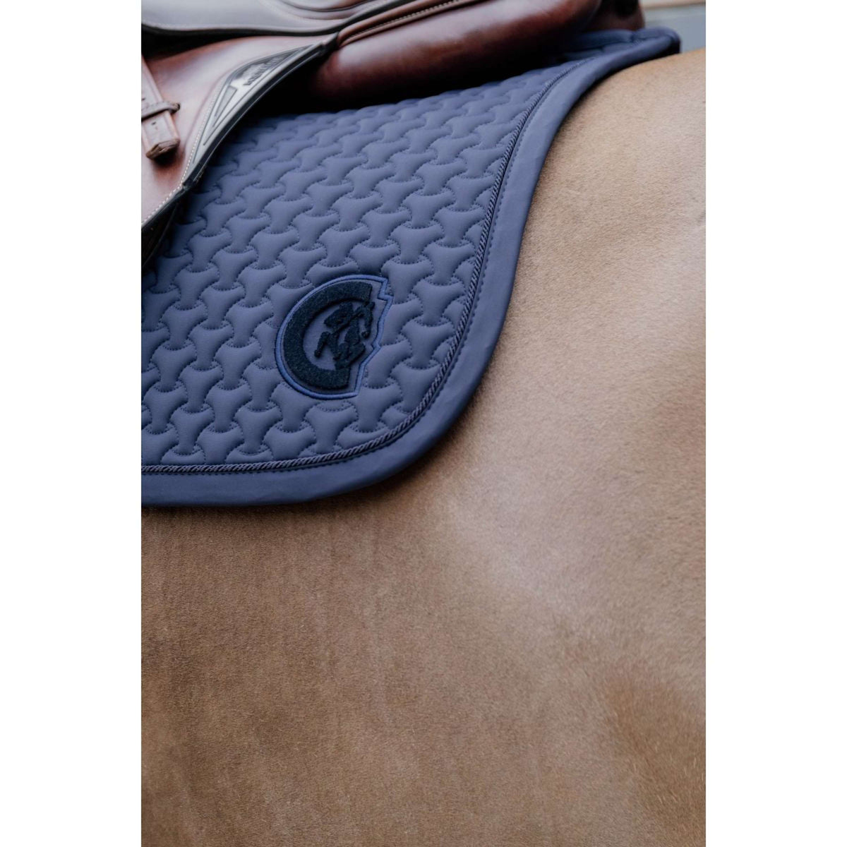 Kentucky Horsewear Sottosella Plaited Logo Springen Navy