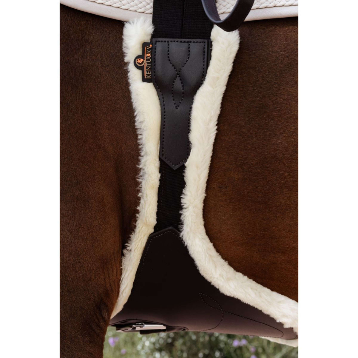 Kentucky Horsewear Sottopancia da salto Anatomic Sheepskin Marrone