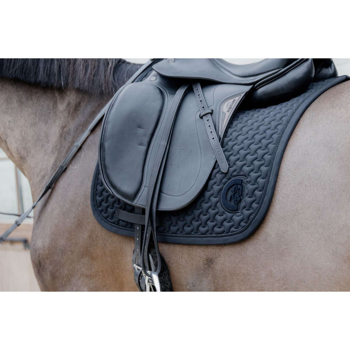 Kentucky Horsewear Sottosella Plaited Logo Nero