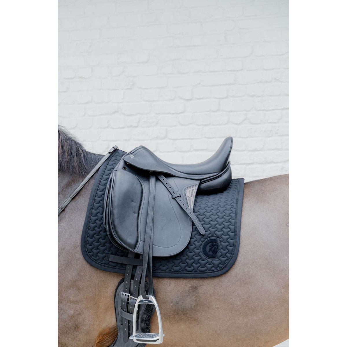 Kentucky Horsewear Sottosella Plaited Logo Nero