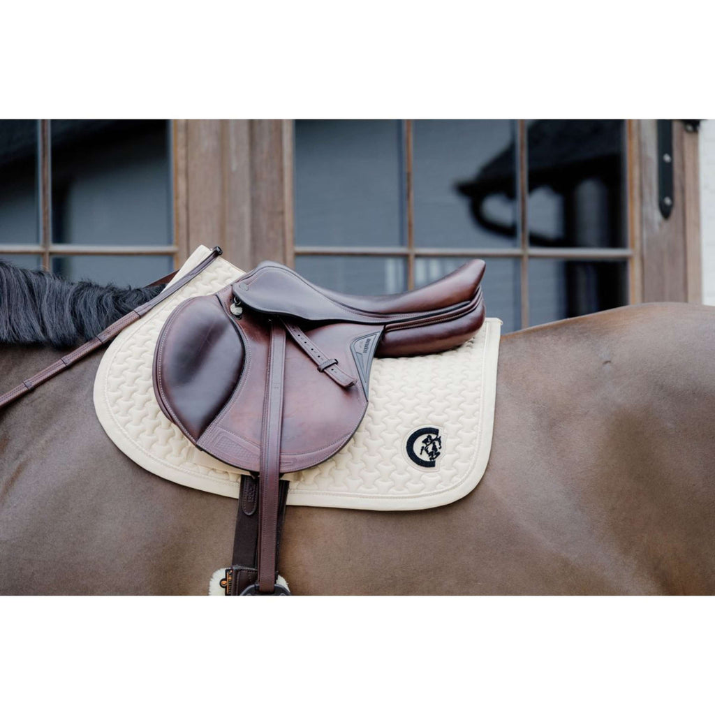 Kentucky Horsewear Sottosella Plaited Logo Saltando Beige