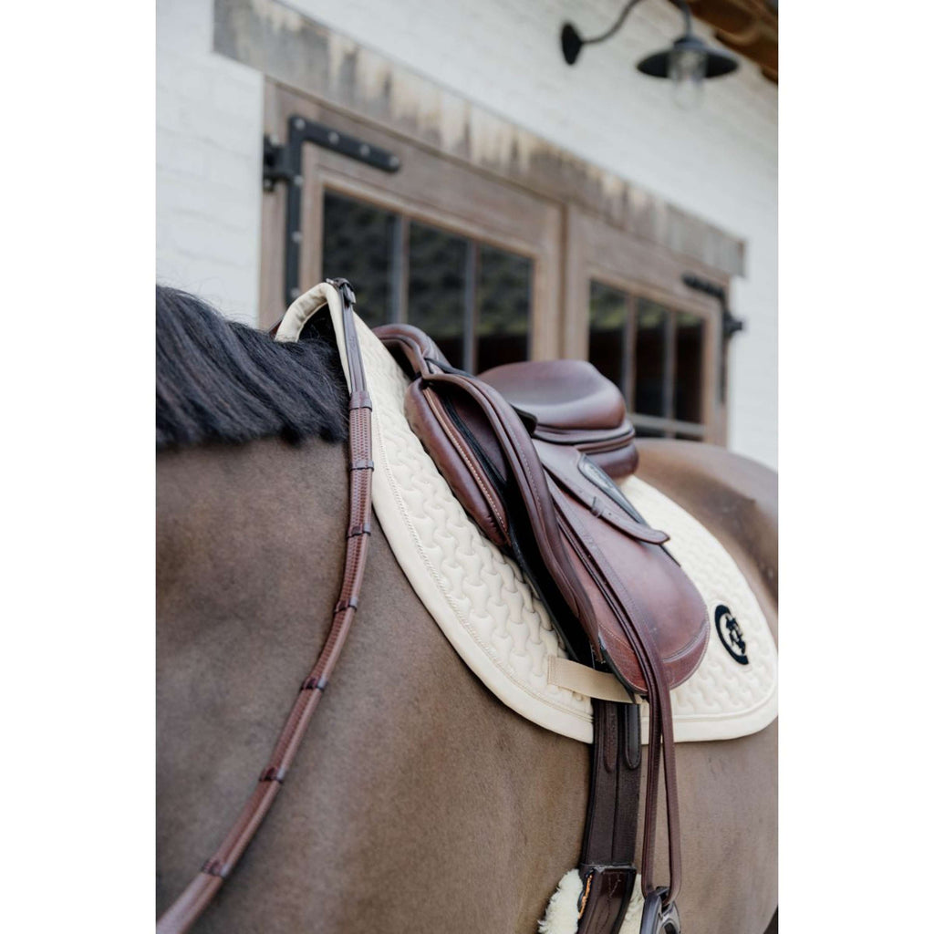 Kentucky Horsewear Sottosella Plaited Logo Saltando Beige