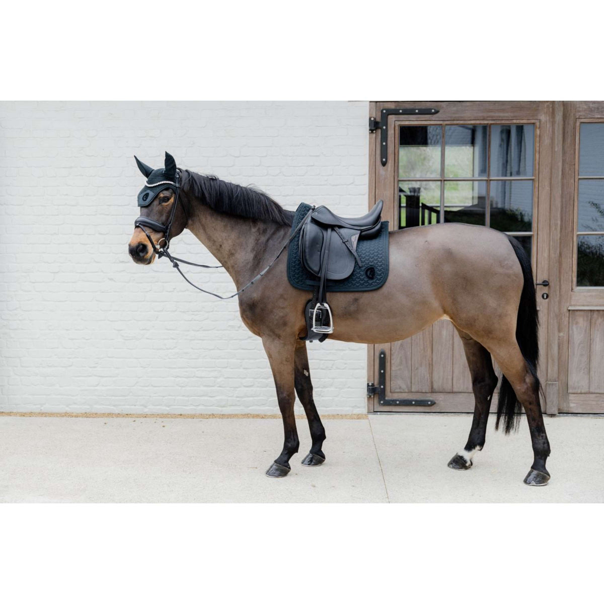 Kentucky Horsewear Sottosella Plaited Logo Dressage Pine Green