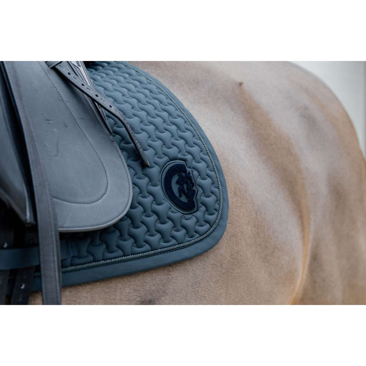 Kentucky Horsewear Sottosella Plaited Logo Dressage Pine Green