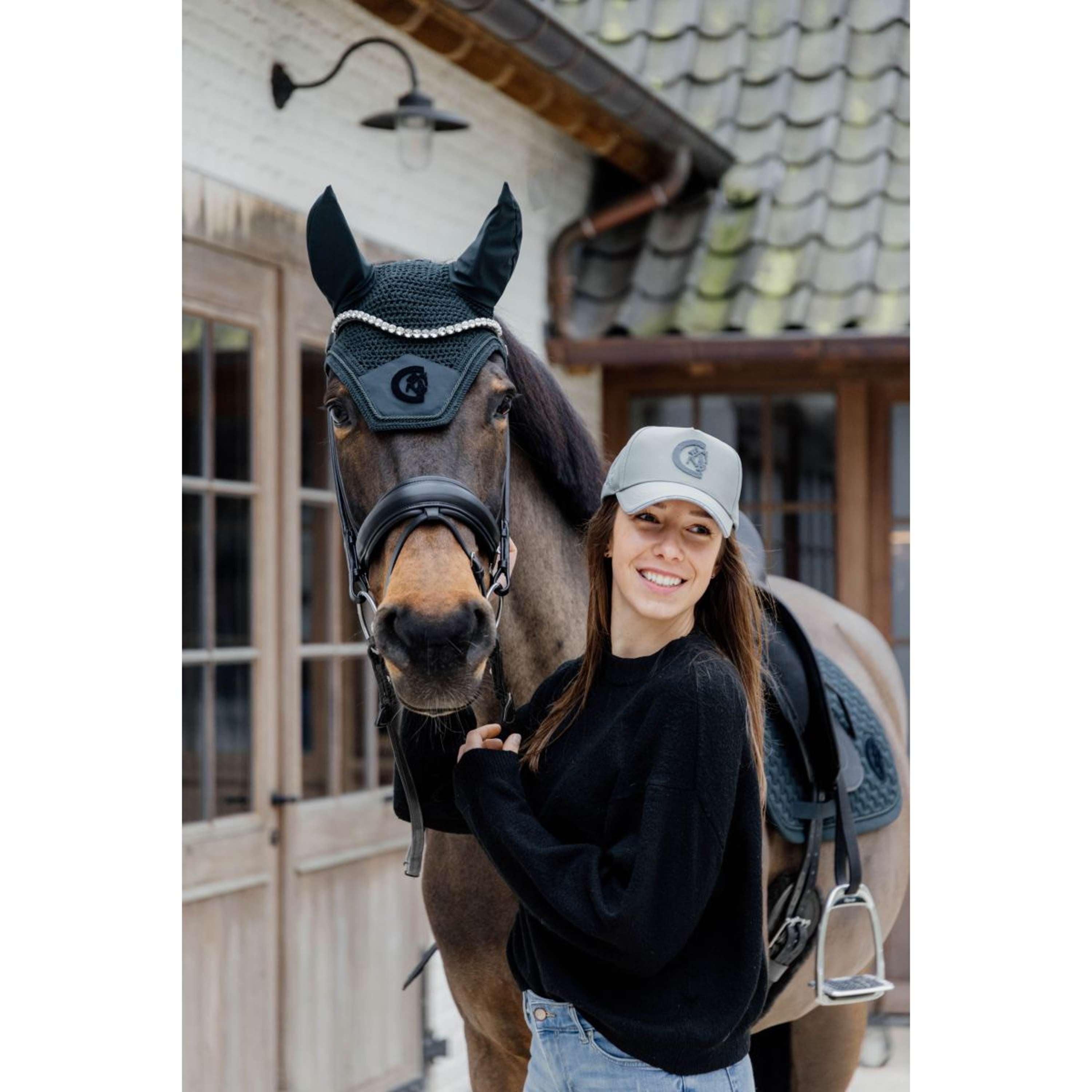 Kentucky Horsewear Cuffietta Wellington 3D Logo Soundless Pine Green