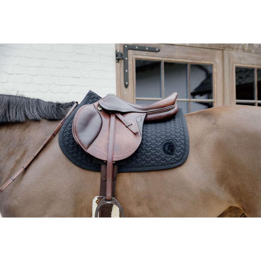 Kentucky Horsewear Sottosella Plaited Logo Saltando Nero