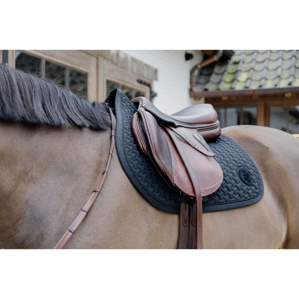 Kentucky Horsewear Sottosella Plaited Logo Saltando Nero