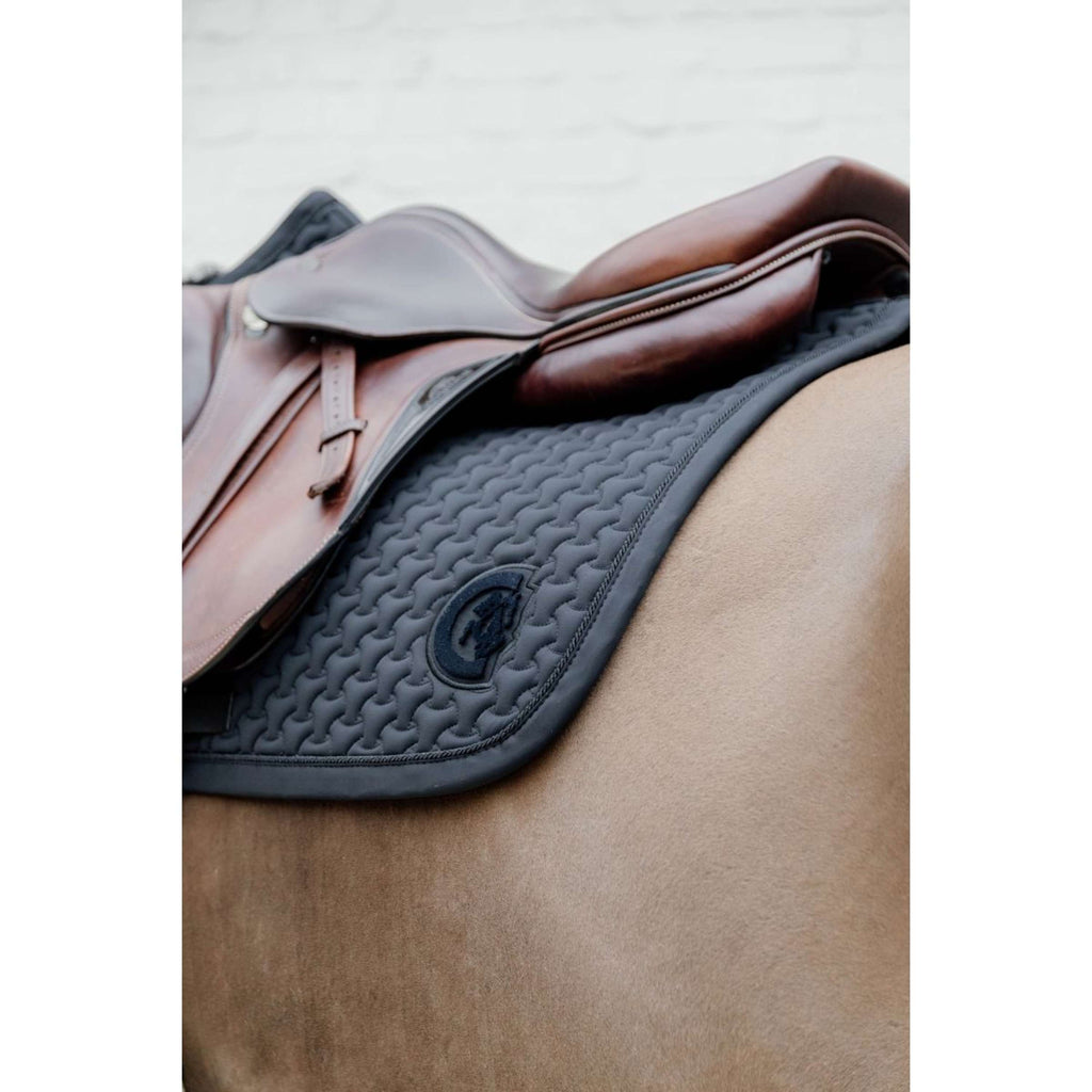 Kentucky Horsewear Sottosella Plaited Logo Saltando Nero