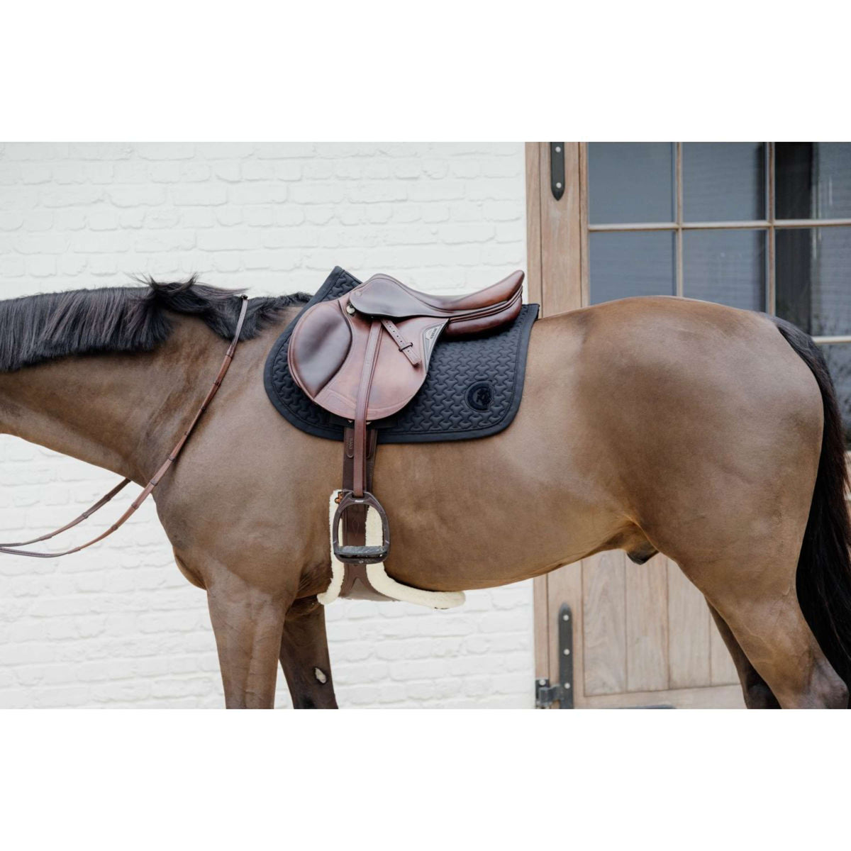 Kentucky Horsewear Sottosella Plaited Logo Springen Nero