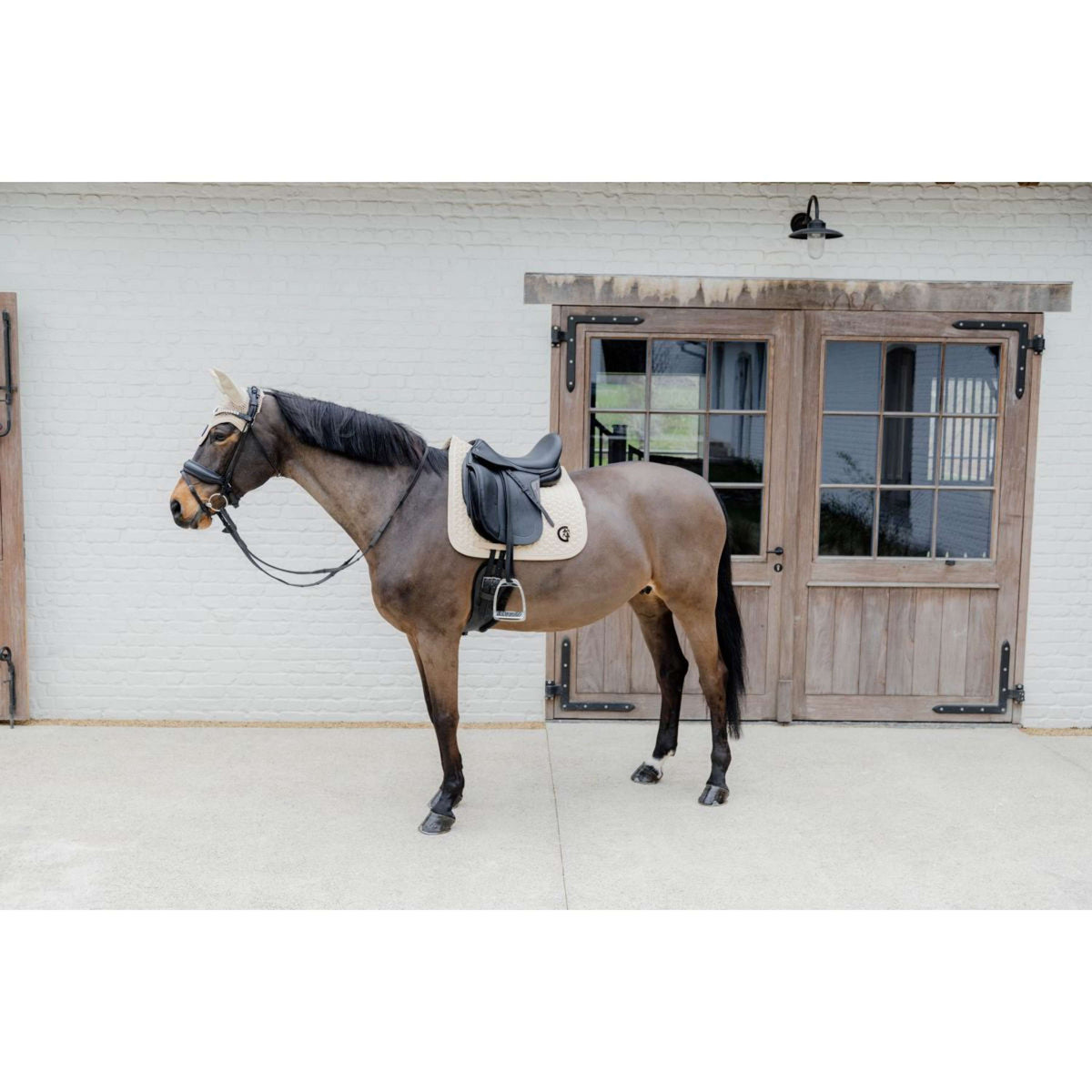 Kentucky Horsewear Sottosella Plaited Logo Beige