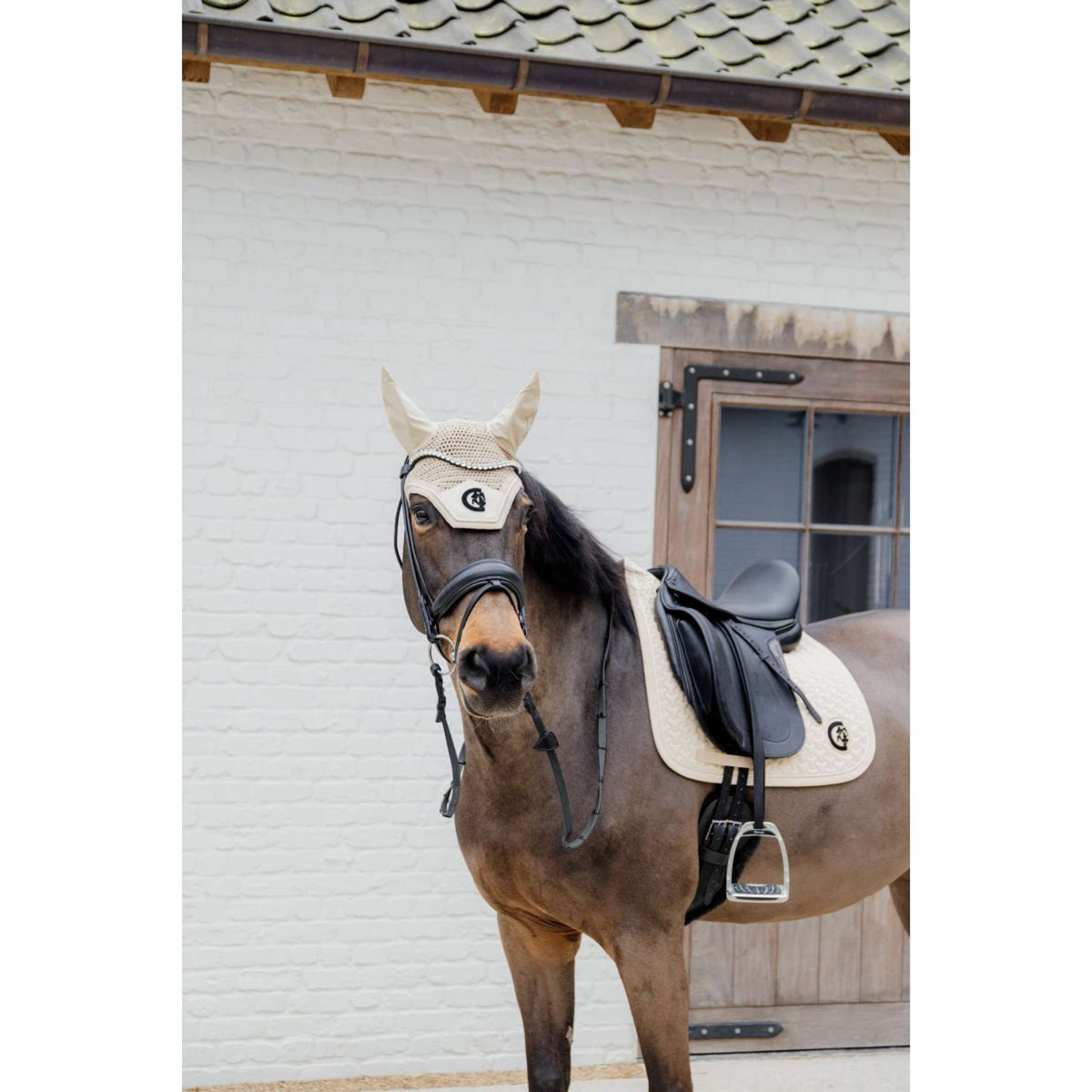 Kentucky Horsewear Sottosella Plaited Logo Beige