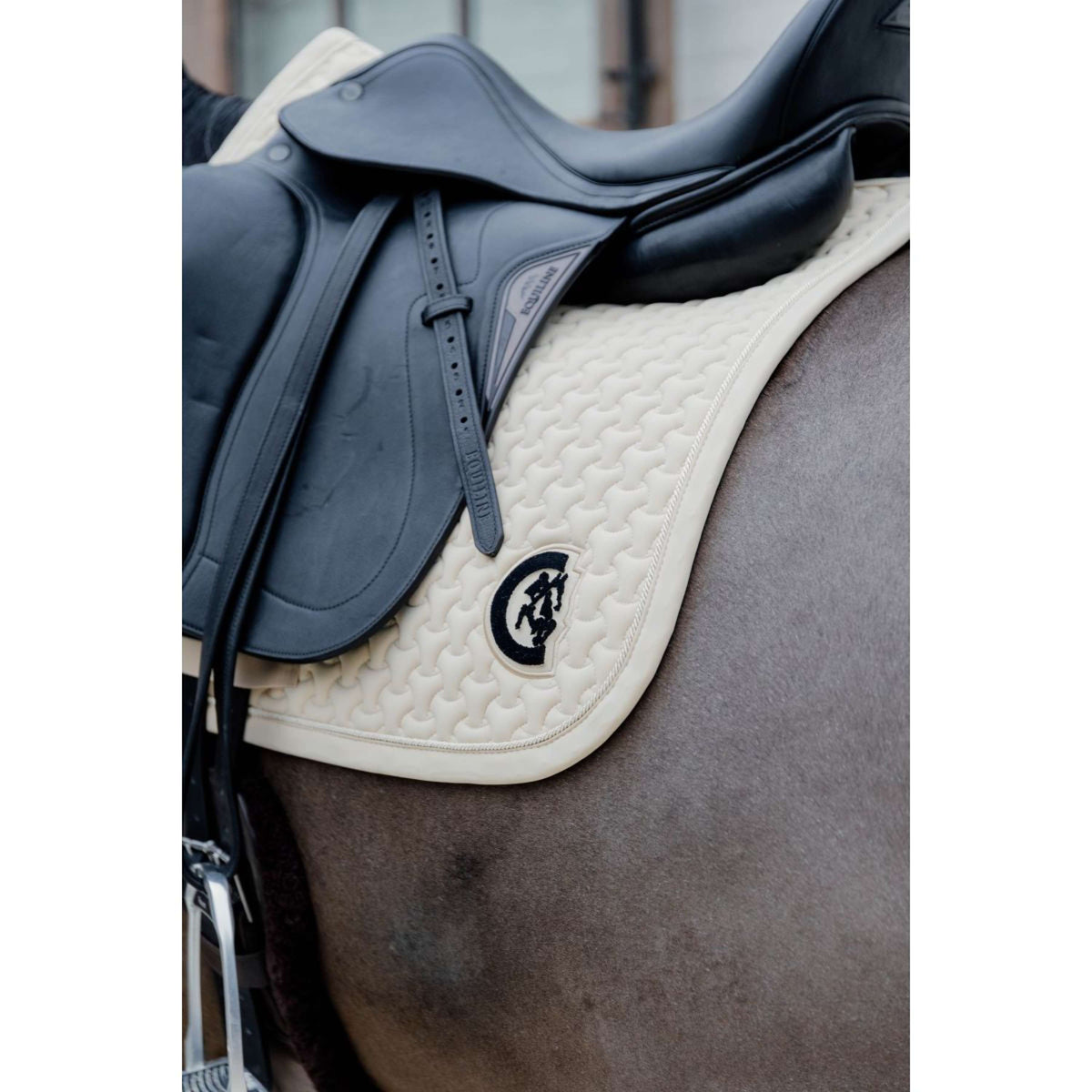 Kentucky Horsewear Sottosella Plaited Logo Beige