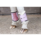 Kentucky Horsewear Parastinchi Sheepskin Glitter Unicorn Rosa antico