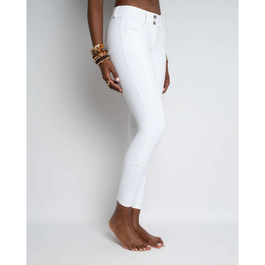 Kentucky Pantaloni da Equitazione Miami Knee Grip Donne Bianco