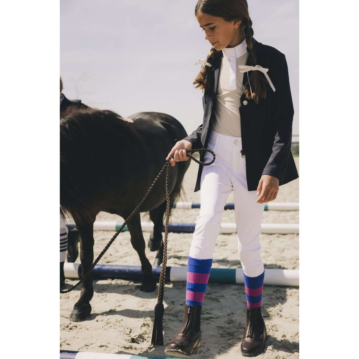 Kentucky Pantaloni da Equitazione Miami City Knee Grip Girls Bianco