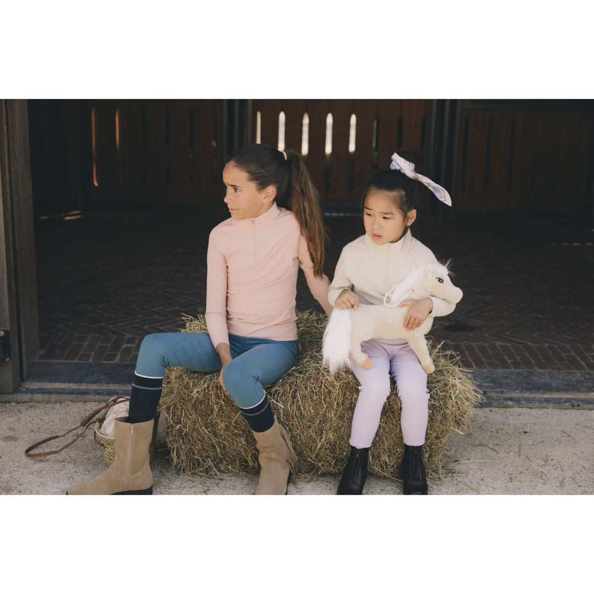 Kentucky Leggings da Equitazione Sammy Full Grip Girls Smeraldo