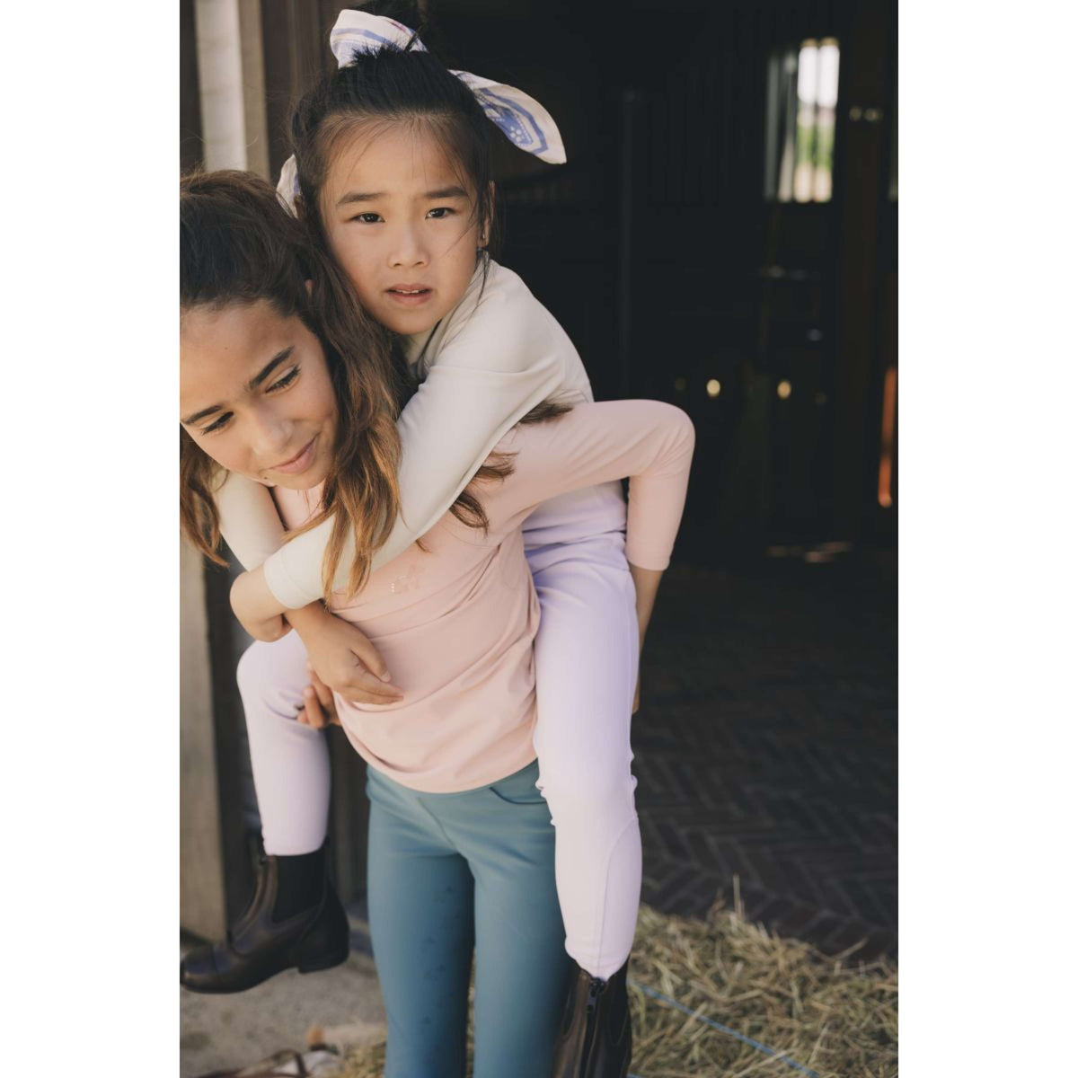 Kentucky Leggings da Equitazione Sammy Full Grip Girls Smeraldo