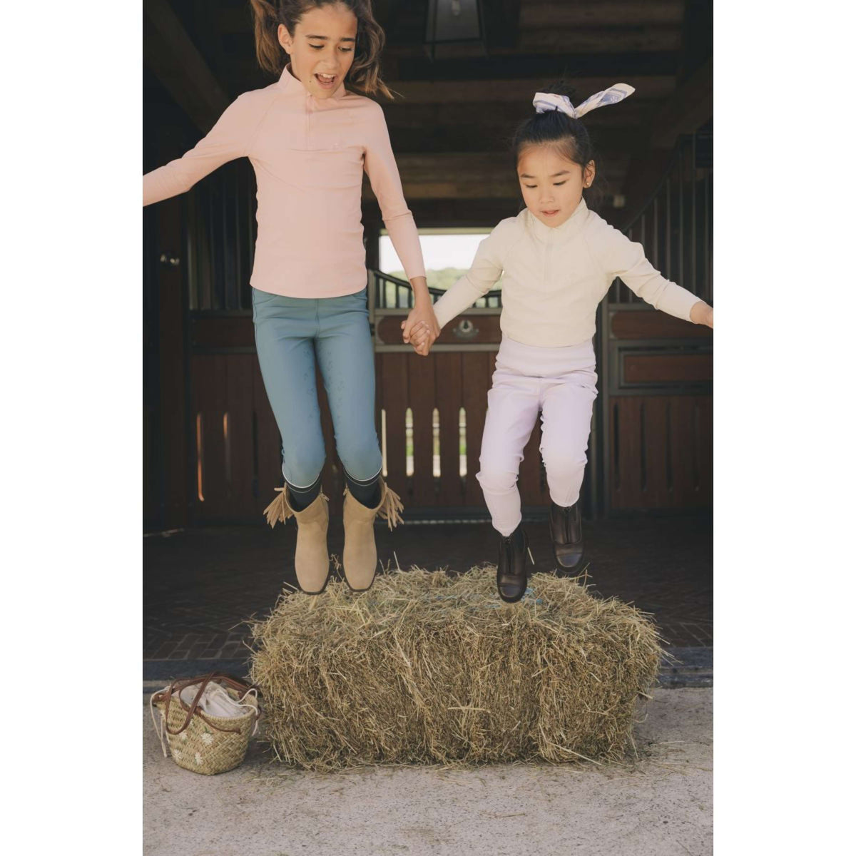 Kentucky Leggings da Equitazione Sammy Full Grip Girls Smeraldo