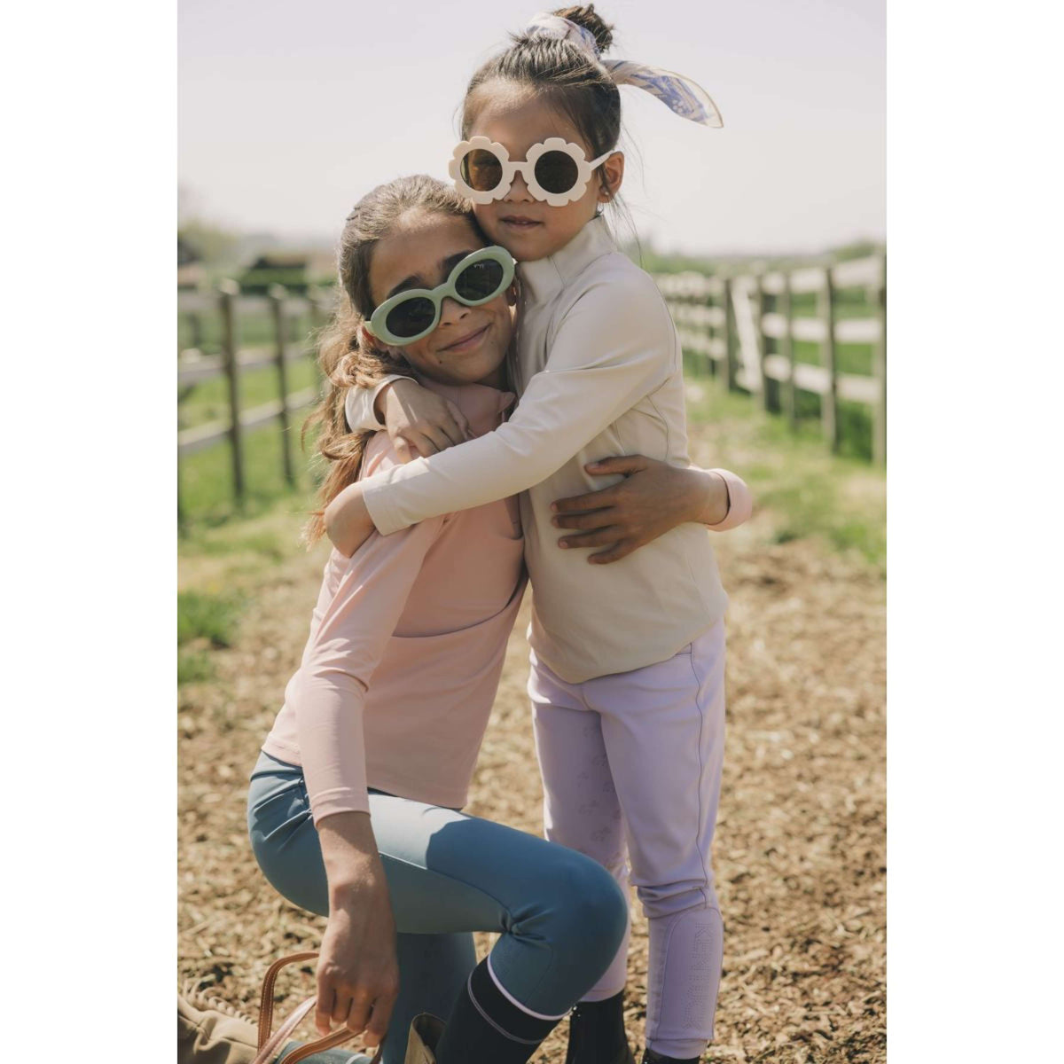 Kentucky Leggings da Equitazione Sammy Full Grip Girls Smeraldo