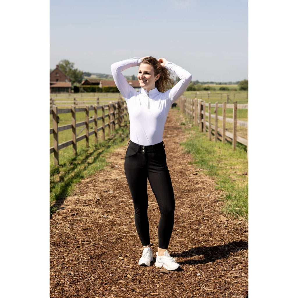 Kentucky Pantaloni da Equitazione Miami Knee Grip Donne Nero