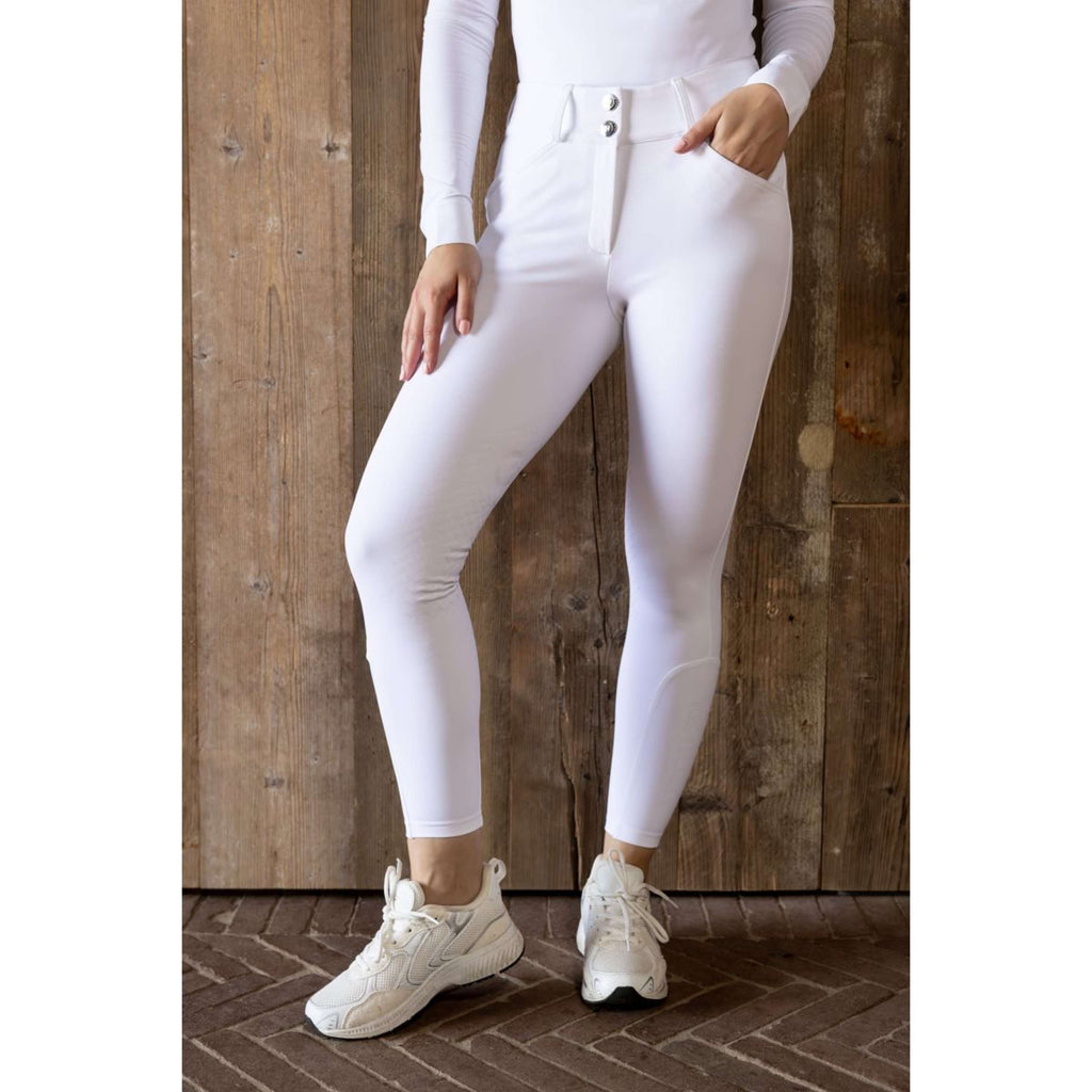 Kentucky Pantaloni da Equitazione Miami Knee Grip Donne Bianco