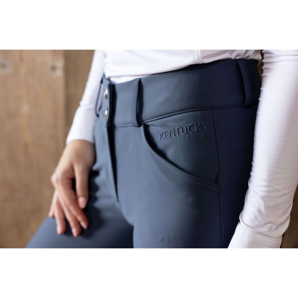Kentucky Pantaloni da Equitazione Miami Knee Grip Donne Blu oceano