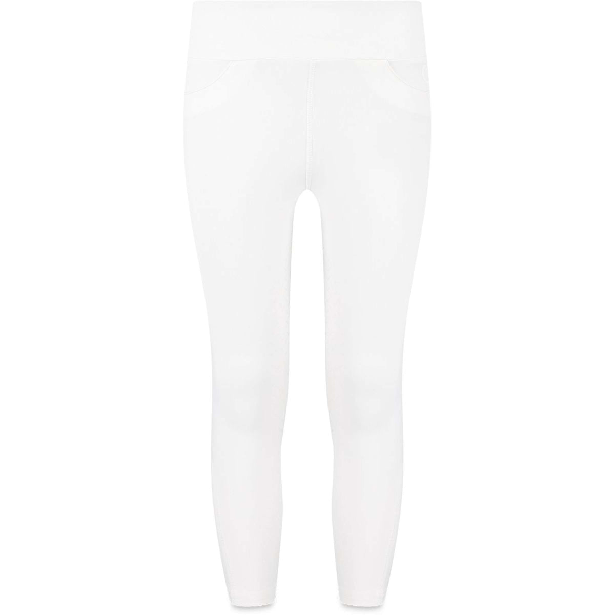 Kentucky Leggings da Equitazione Miami Knee Grip Girls Bianco