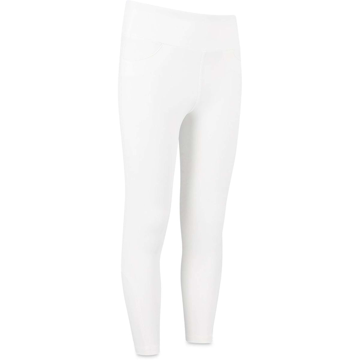Kentucky Leggings da Equitazione Miami Knee Grip Girls Bianco
