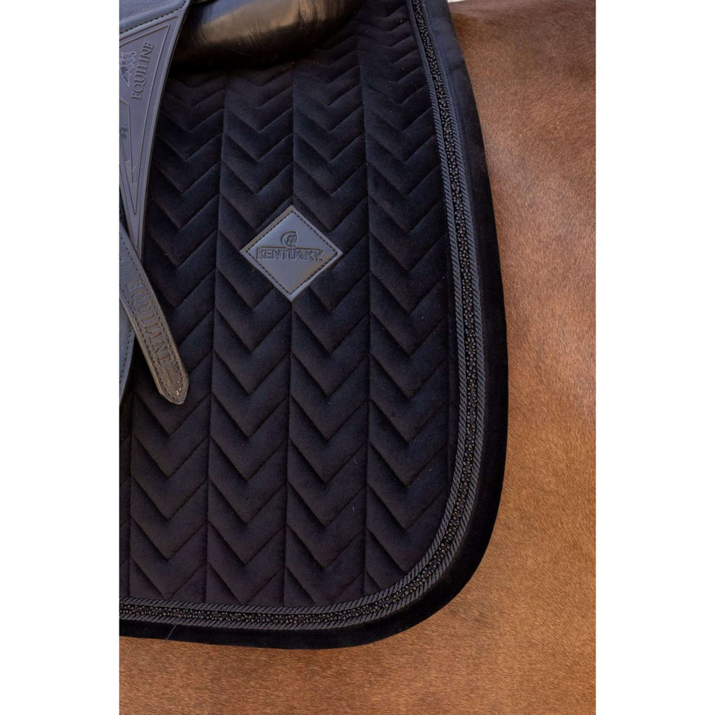 Kentucky Sottosella Velvet Mini Pearls Dressage Nero