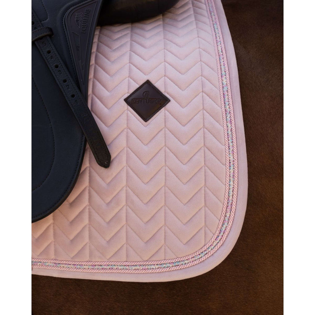 Kentucky Sottosella Velvet Mini Pearls Dressage Old Rose