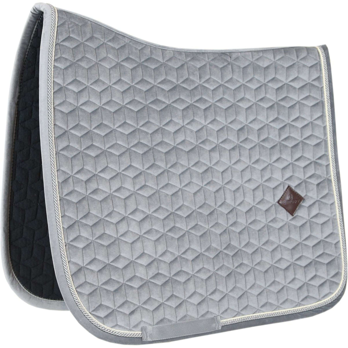 Kentucky Horsewear Sottosella Basic Velvet Dressage Grigio