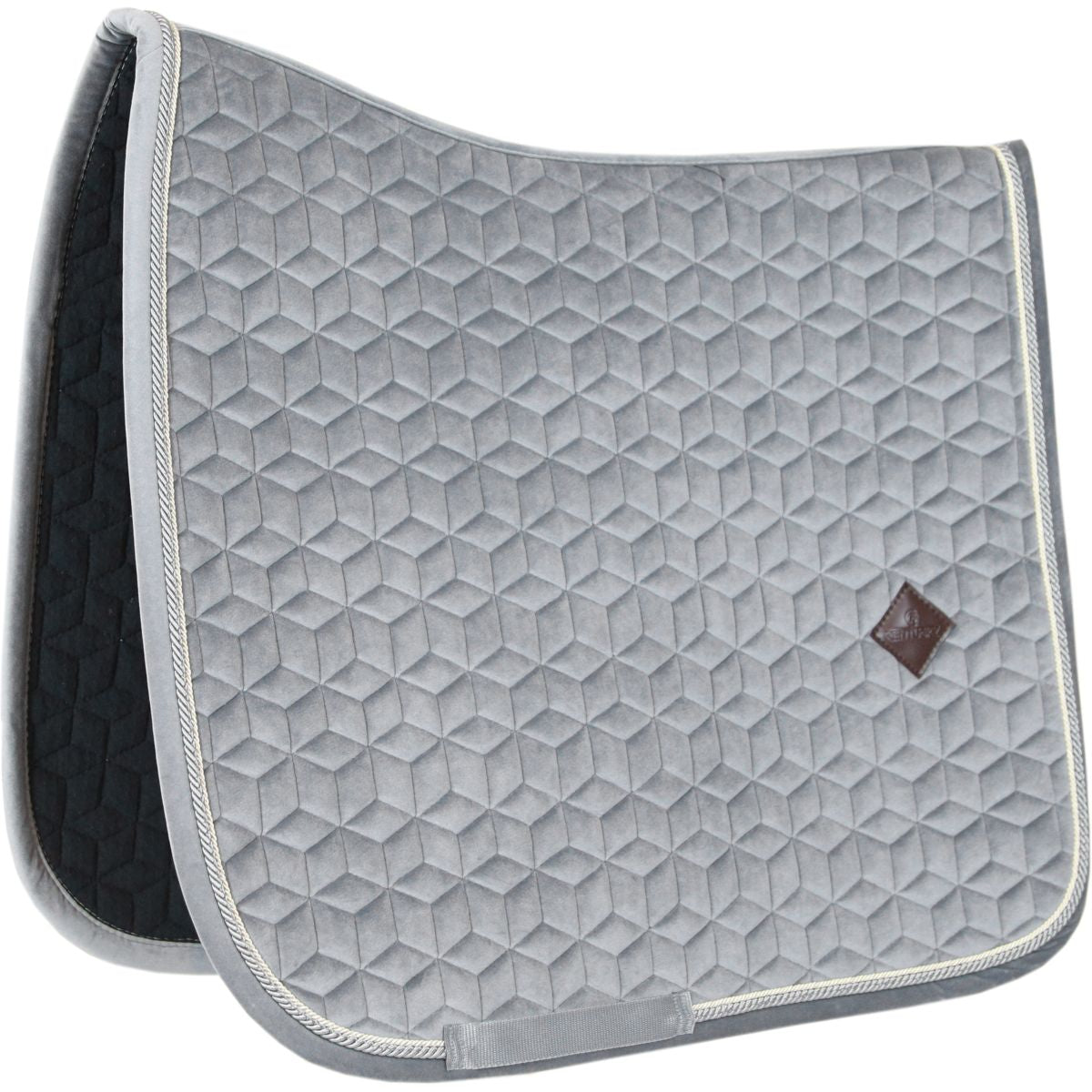 Kentucky Horsewear Sottosella Basic Velvet Dressage Grigio