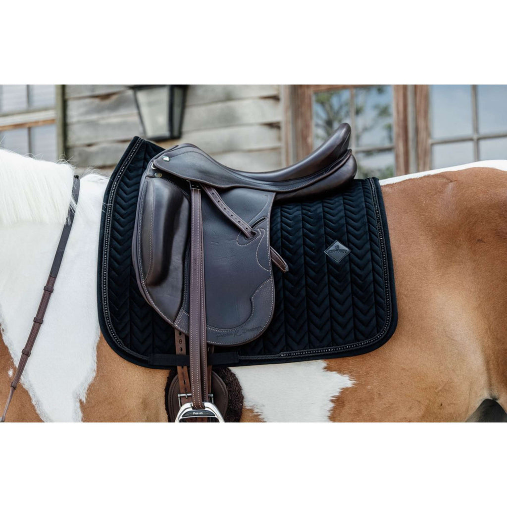Kentucky Horsewear Sottosella Velvet Pearls Nero
