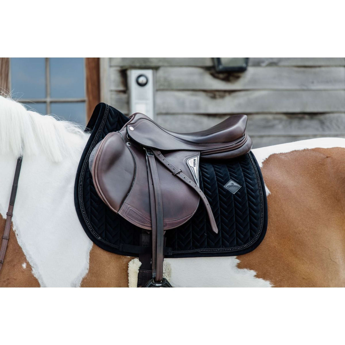 Kentucky Horsewear Sottosella Velvet Pearls Springen Nero