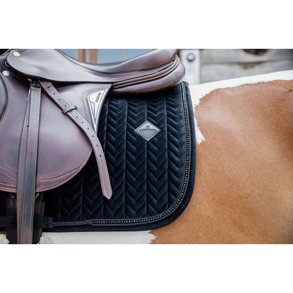 Kentucky Horsewear Sottosella Velvet Pearls Saltando Nero