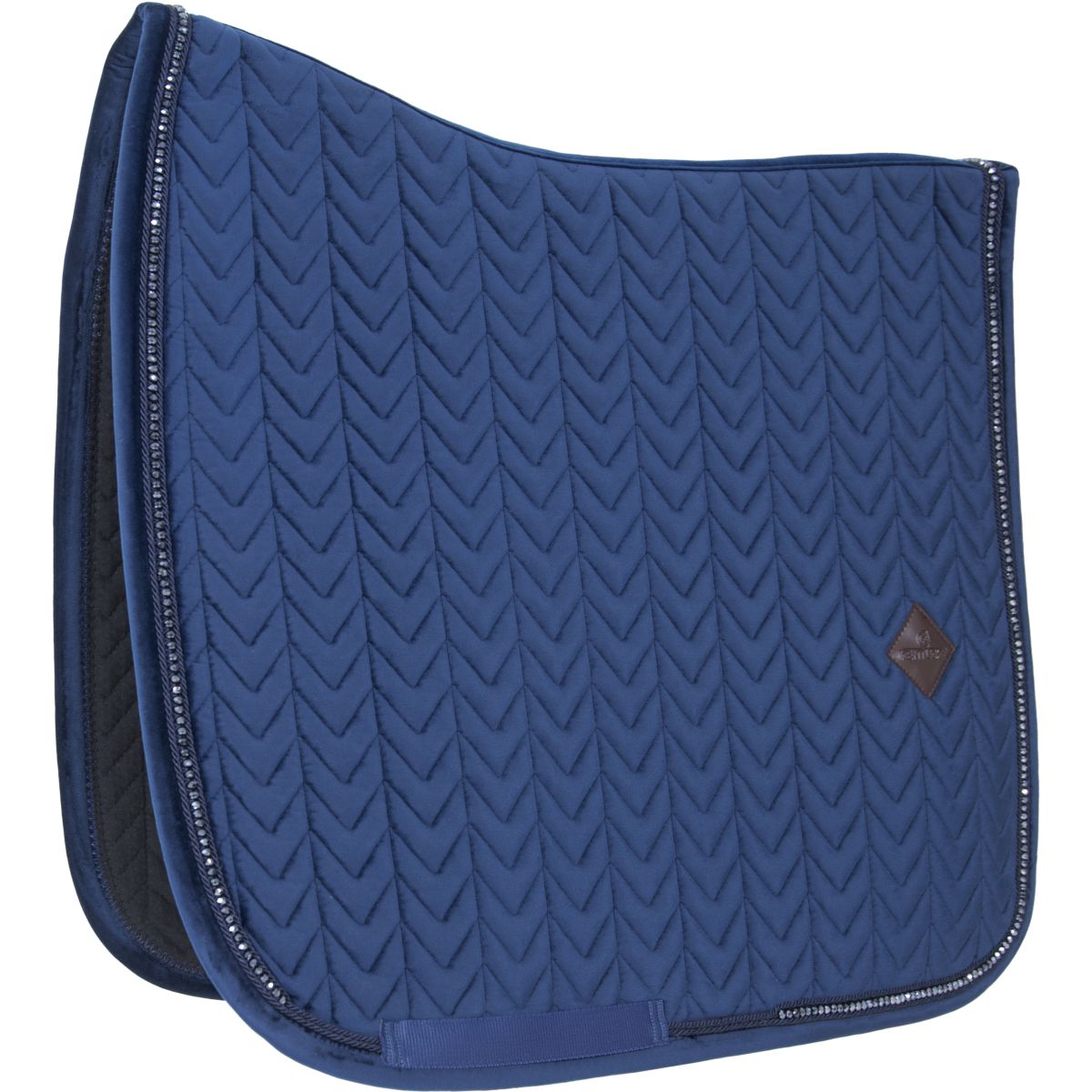 Kentucky Horsewear Sottosella Velvet Pearls Dressage Navy