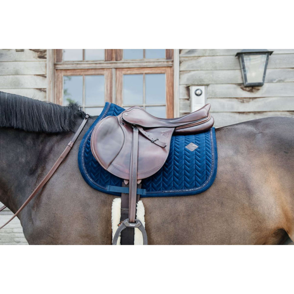Kentucky Horsewear Sottosella Velvet Pearls Saltando Navy