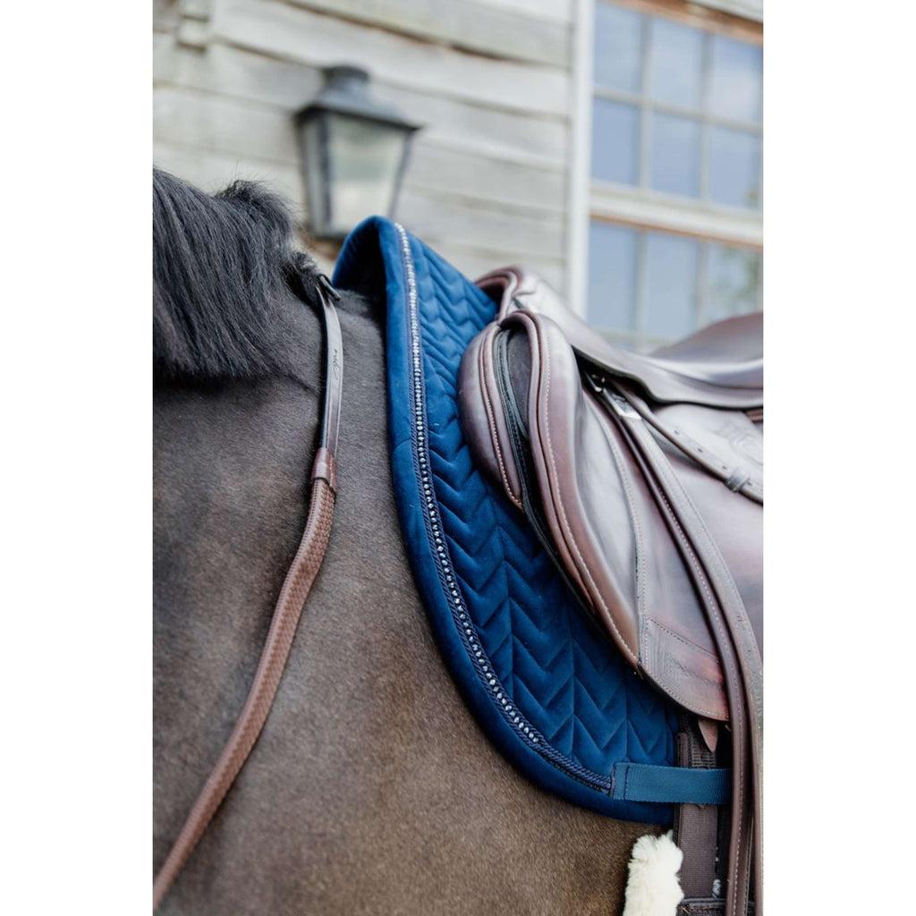 Kentucky Horsewear Sottosella Velvet Pearls Saltando Navy