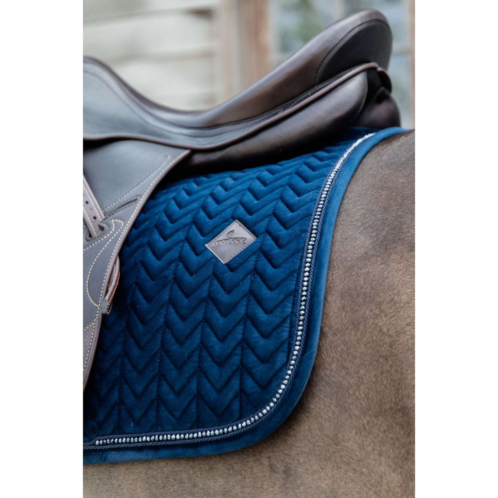 Kentucky Horsewear Sottosella Velvet Pearls Dressage Navy