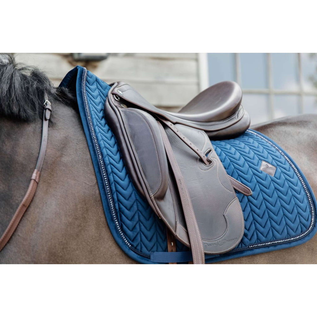 Kentucky Horsewear Sottosella Velvet Pearls Dressage Navy