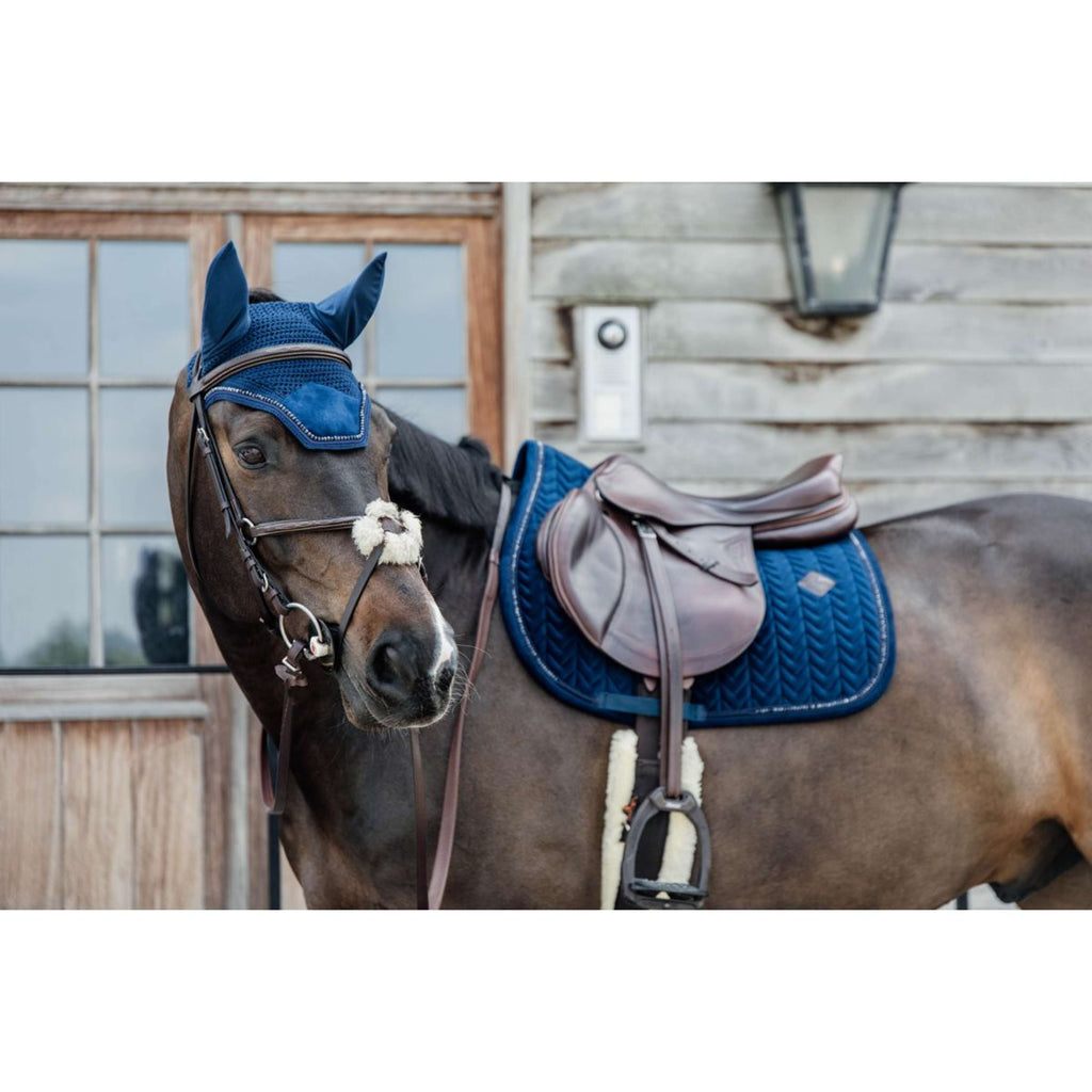 Kentucky Horsewear Sottosella Velvet Pearls Saltando Navy